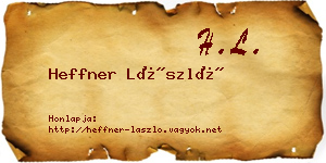 Heffner László névjegykártya