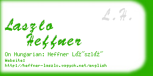 laszlo heffner business card